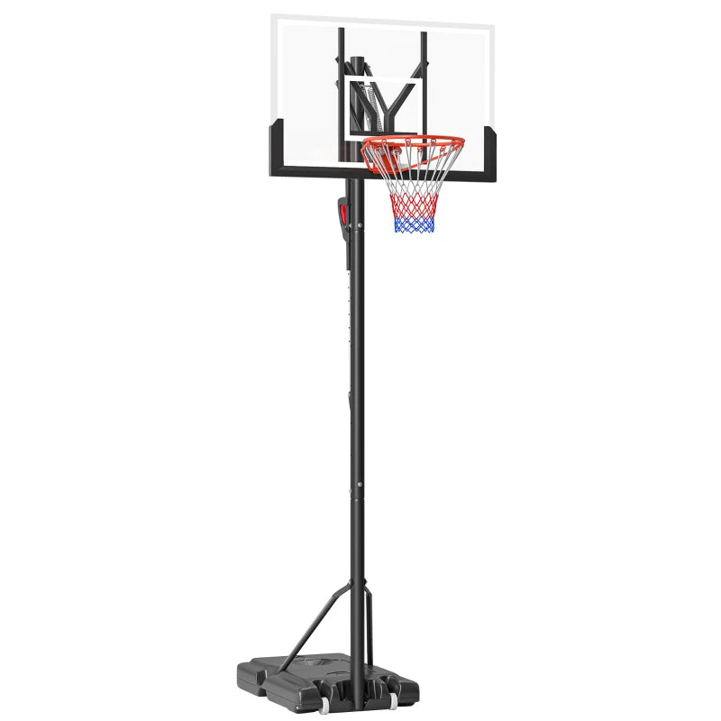 Basketball Hoop with Wheels – Adjustable 2.35 to 3.05m Height