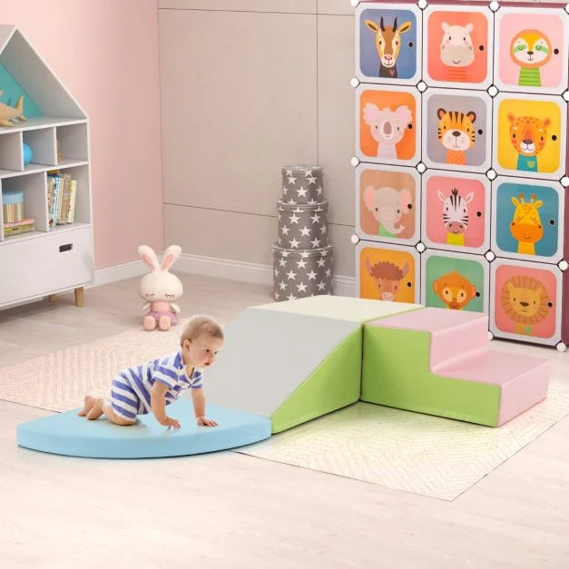 4-Piece Infant Baby Foam Climb & Crawl Block Play Set