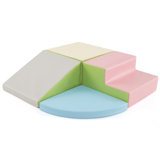 4-Piece Infant Baby Foam Climb & Crawl Block Play Set