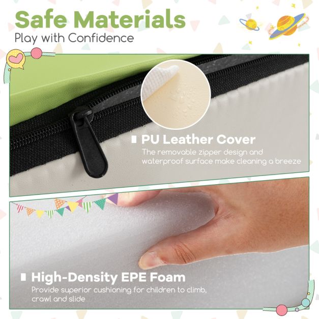 4-Piece Infant Baby Foam Climb & Crawl Block Play Set