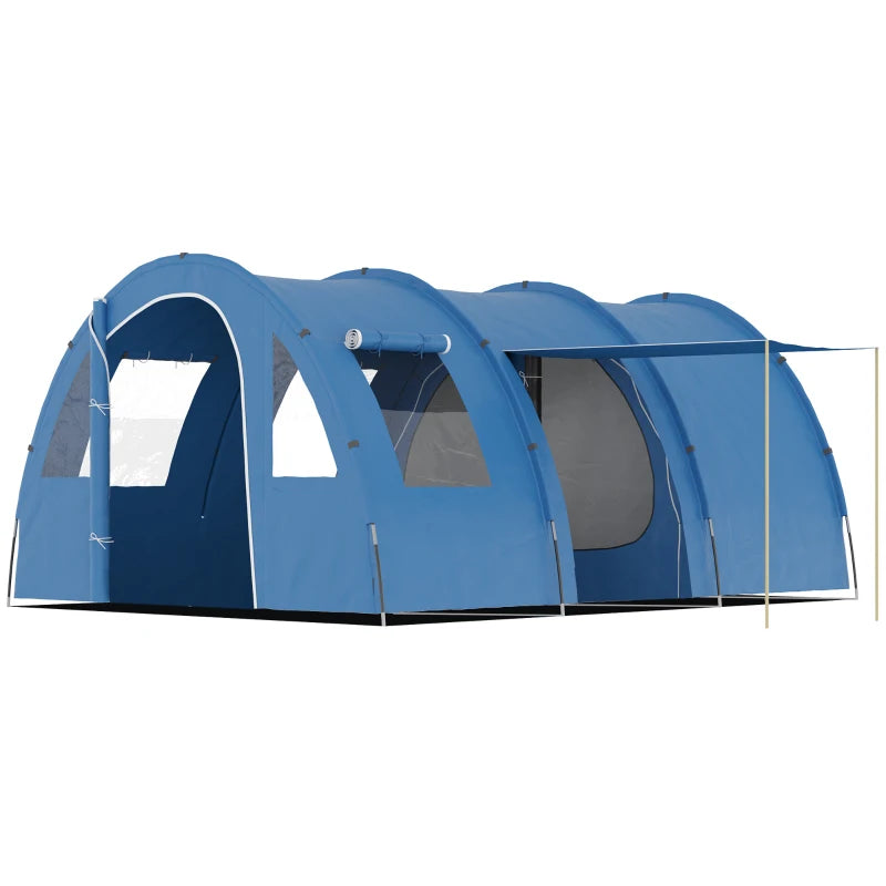 2-Room Camping Tent – 5-6 Man, Floor & Carry Bag Included
