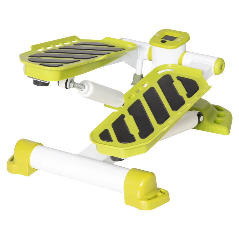 Yellow Mini Stepper for Home Gym – LCD Display & Safety Pedals