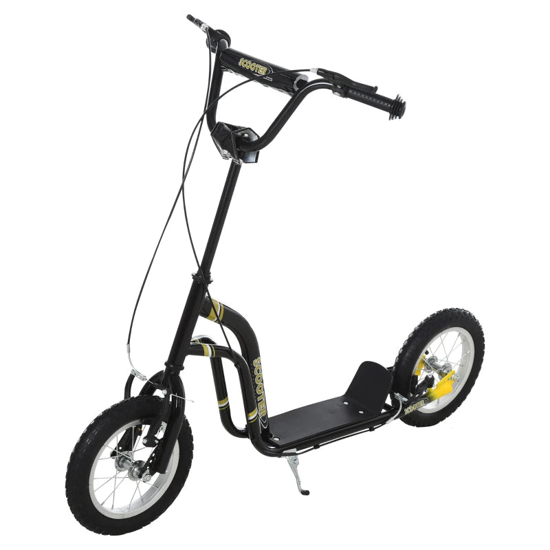 Durable Stunt Scooter for Teens and Kids, 12” Rubber Tyres, Adjustable Handlebar, Dual Brakes