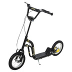 Durable Stunt Scooter for Teens and Kids, 12” Rubber Tyres, Adjustable Handlebar, Dual Brakes