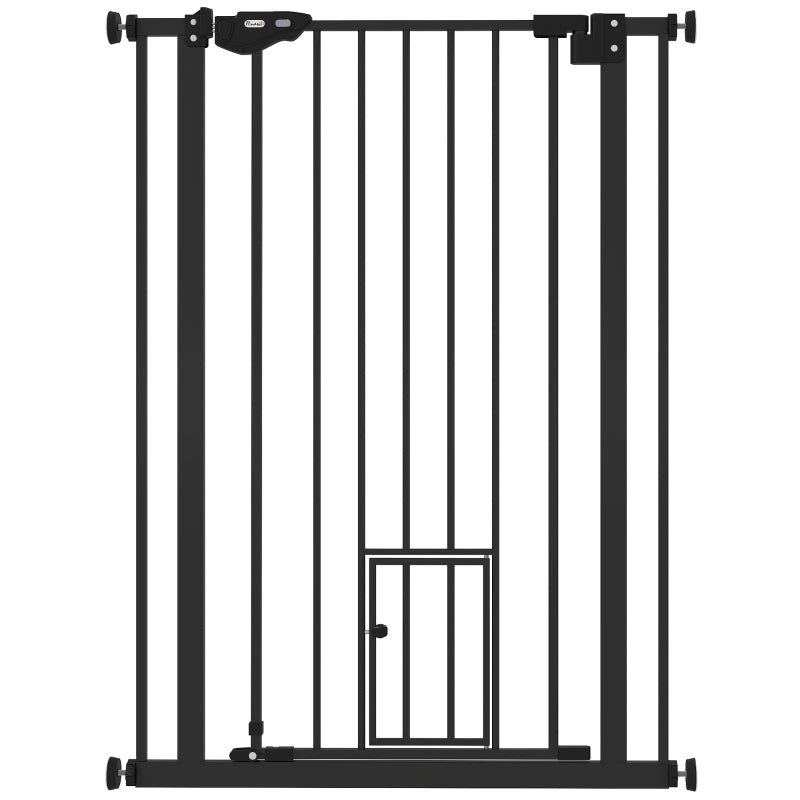 Extra Tall Pet Gate with Cat Flap – Auto Close