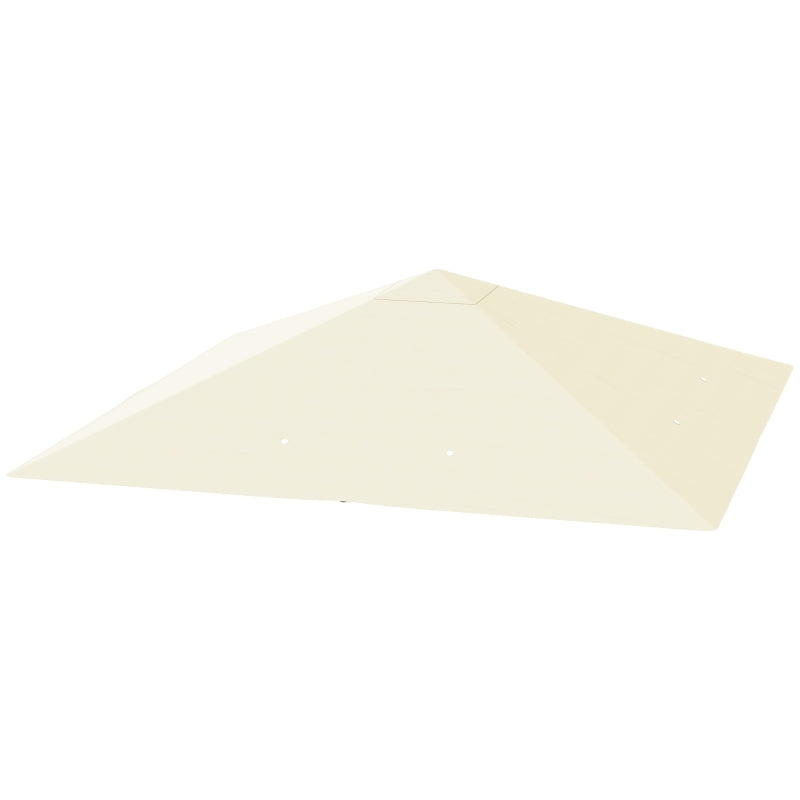 Cream Replacement Gazebo Canopy for Model 01-0867, Durable Outdoor Cover, 3 x 3m
