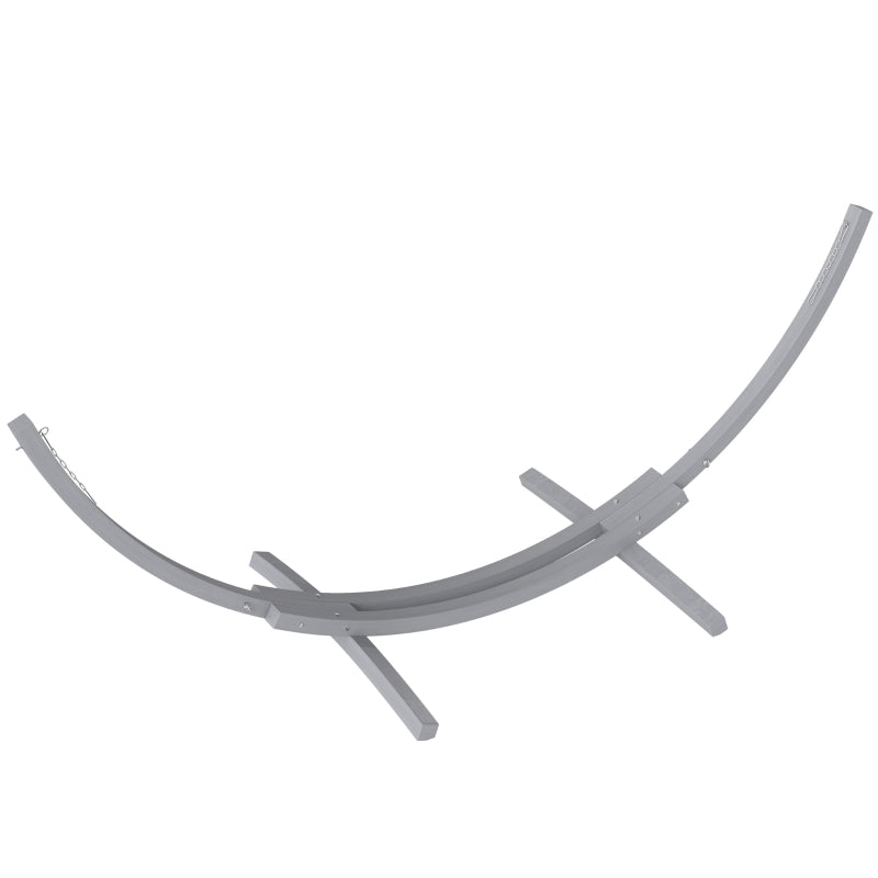 Grey 3.25m Wooden Hammock Stand – Universal Fit for Picnic, Garden & Camp