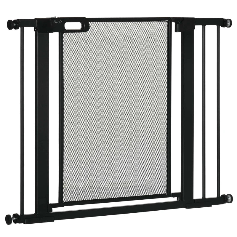 Adjustable Pressure Fit Safety Gate for Staircases – 75-103cm Black