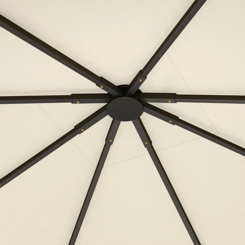 Cream Replacement Gazebo Canopy for Model 01-0867, Durable Outdoor Cover, 3 x 3m