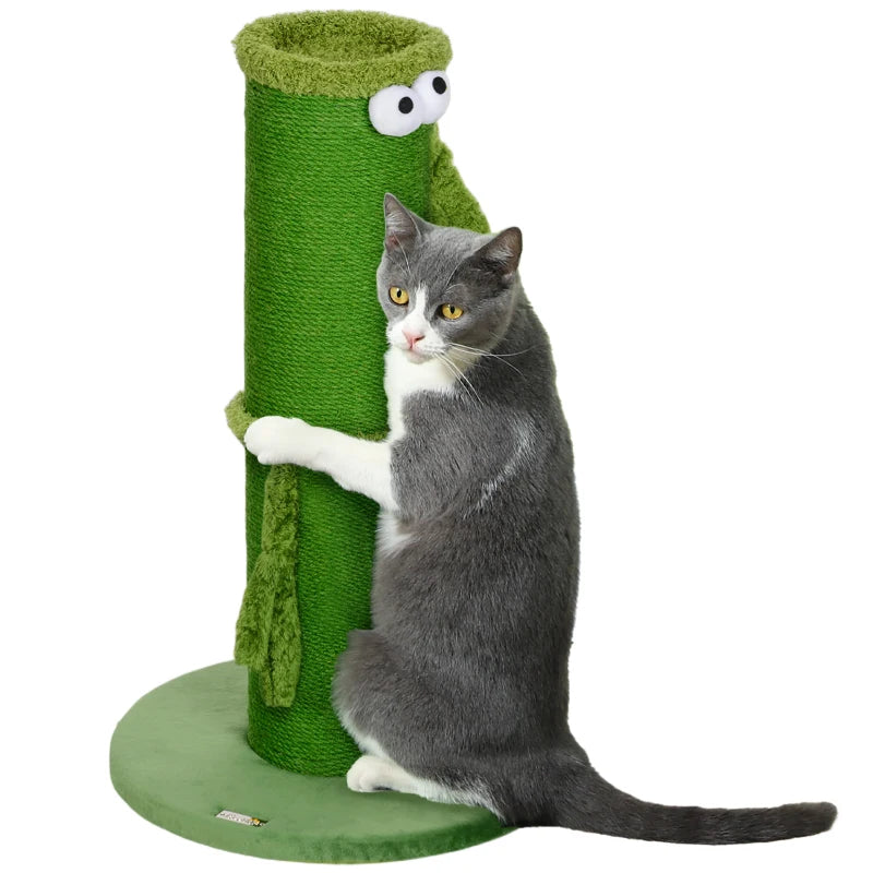 Green Cat Scratcher Post 63cm – Indoor Use