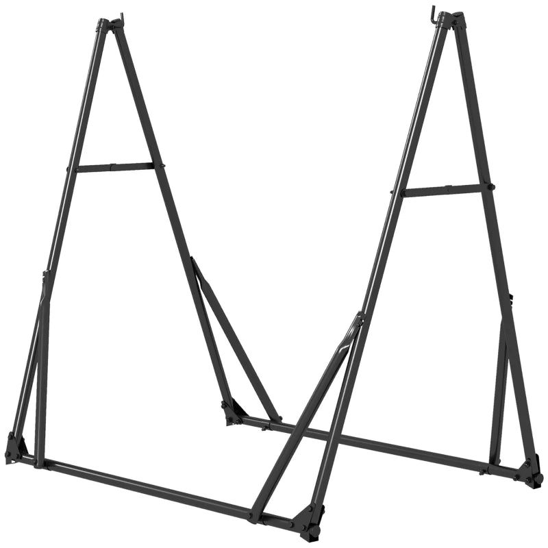 Foldable Metal Hammock Stand with Carry Bag – Portable 2-in-1 Hammock & Chair Support