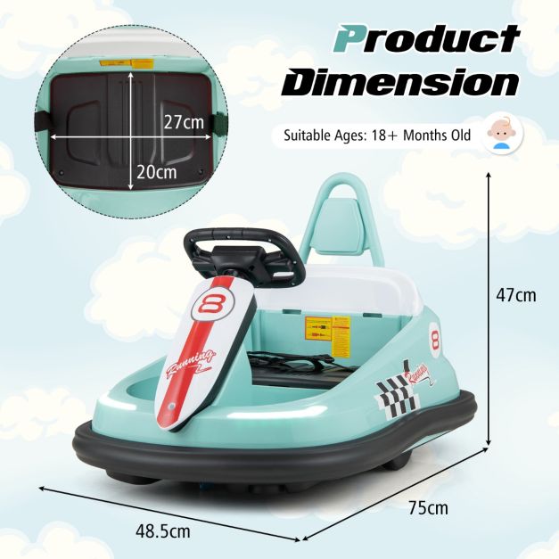 Ride-On Electric Bumper Car for Kids | Dual Motors