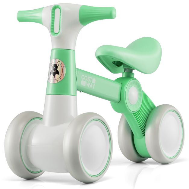 4-Wheel Baby Balance Bike | No Pedal, Easy Steering
