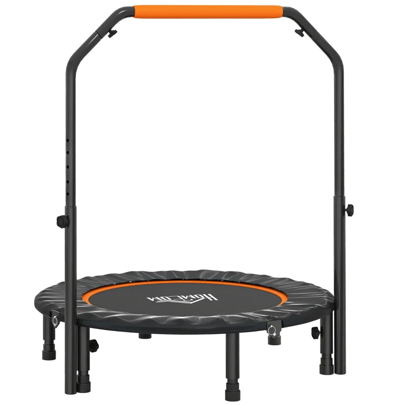 40" Compact Foldable Fitness Trampoline with Foam Handle