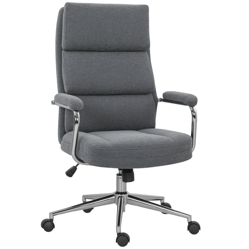 Tilt Function Office Chair with Cushion – Charcoal