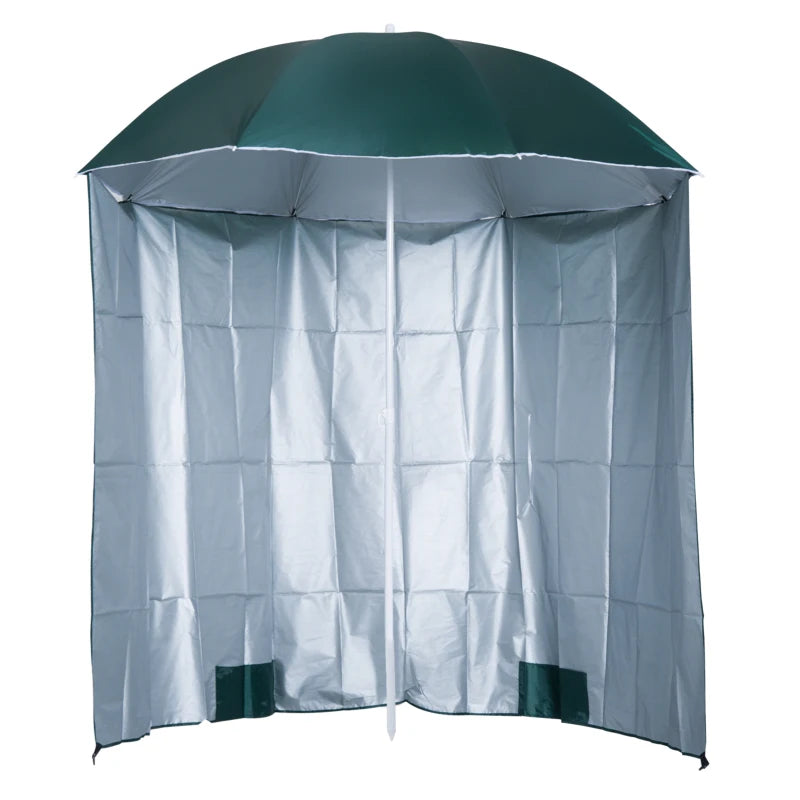 Fishing Umbrella with Side Protection, Beach Parasol & Bonus Carry Bag – 88" Arc