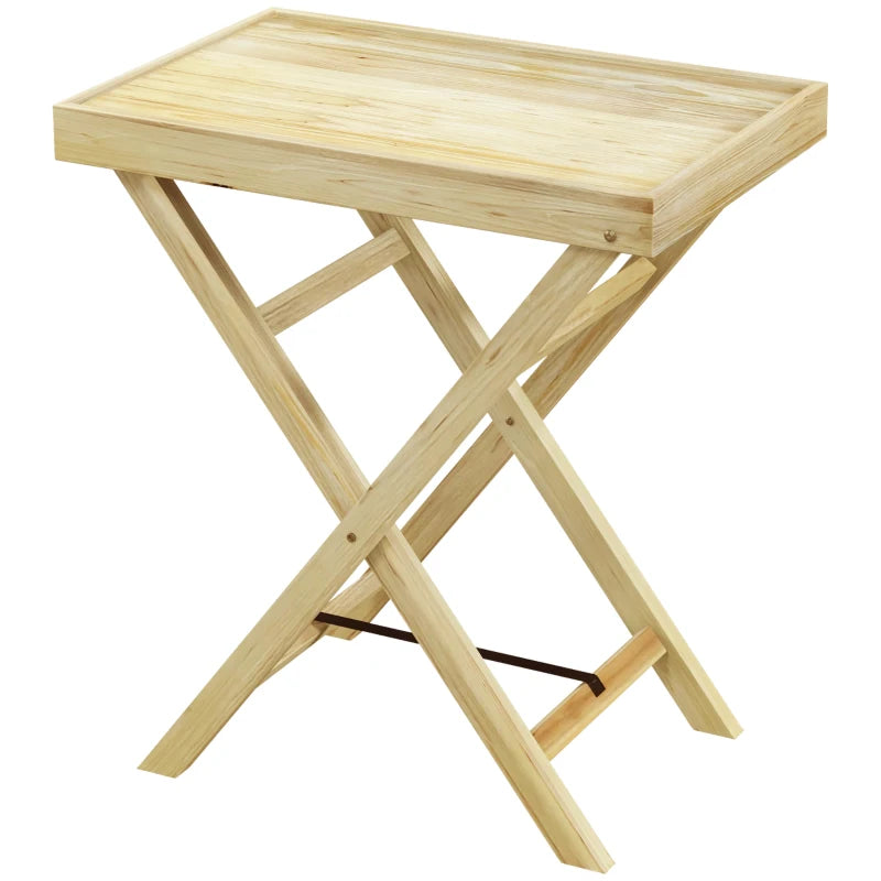 Durable Wooden Garden Table, 44 x 68cm – Perfect for Patio and Balcony