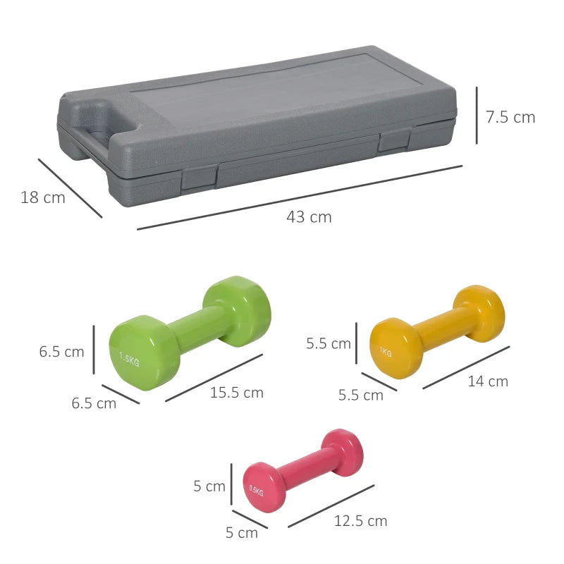 Fitness Dumbbells 6Kg Set for Men & Women