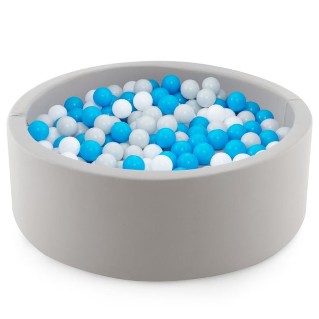 90x30cm Soft Round Ball Pool for Babies & Toddlers with 200 Ocean Balls