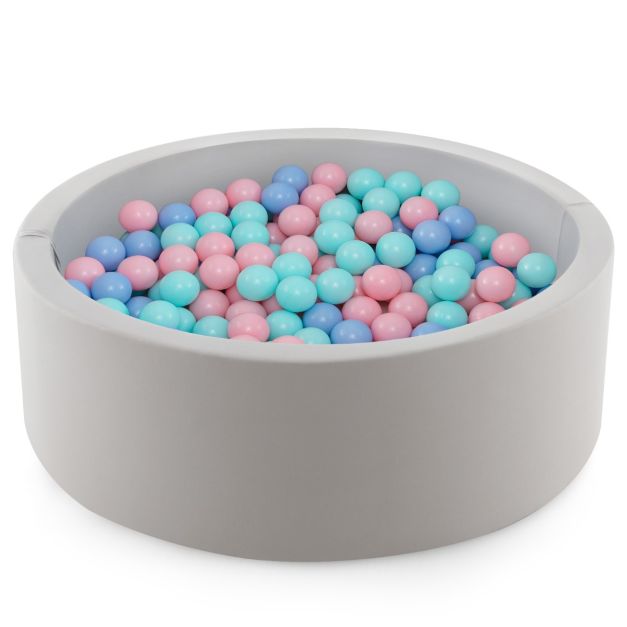 90x30cm Soft Round Ball Pool for Babies & Toddlers with 200 Ocean Balls