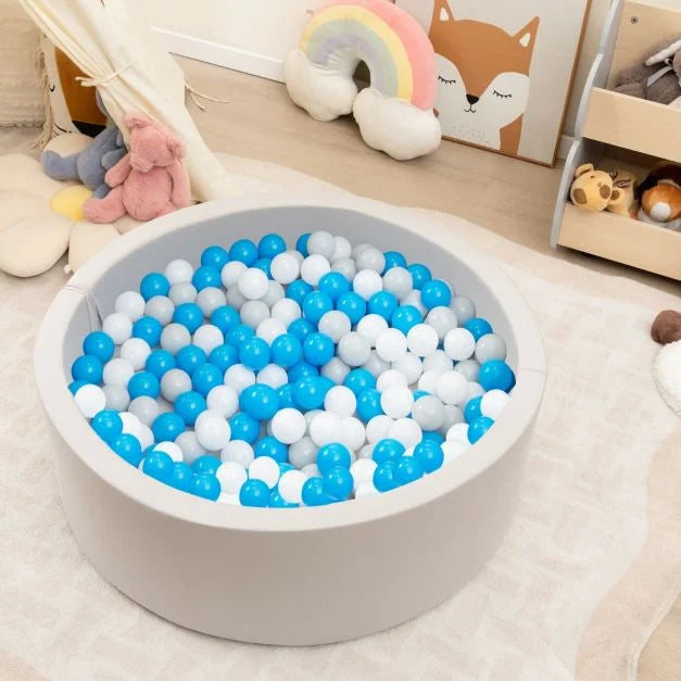 90x30cm Soft Round Ball Pool for Babies & Toddlers with 200 Ocean Balls