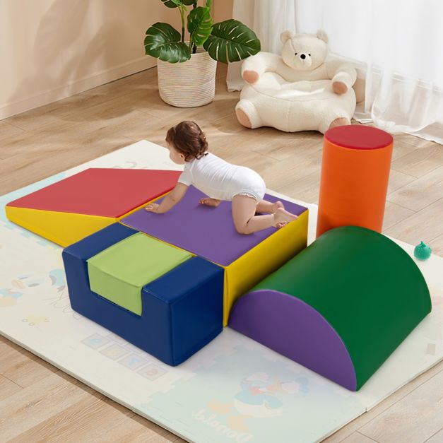 Foam Climbing Blocks with PU Cover for Toddlers Ages 1–3