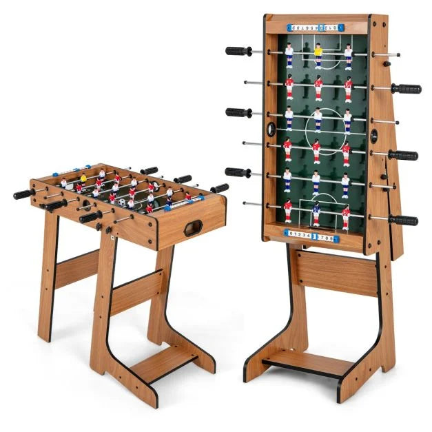 Mini Table Football Game with Strong Handles and 2 Soccer Balls