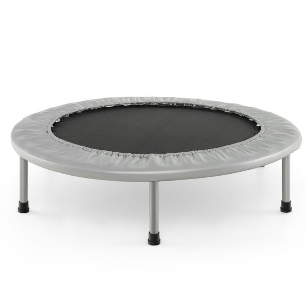 Mini Foldable Trampoline with Durable Springs and Padded Protective Cover
