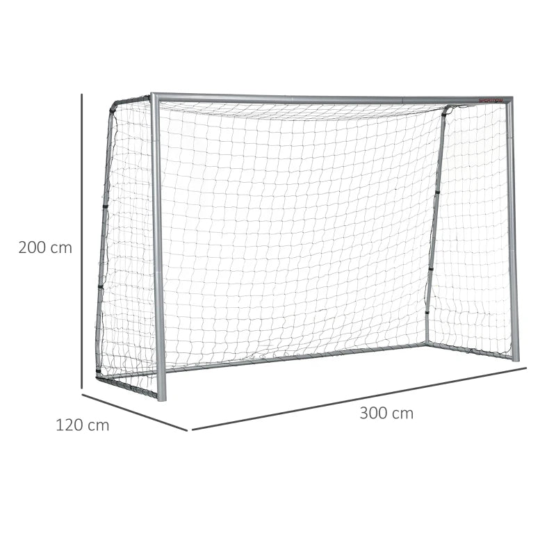 Football Goal 10x6.5ft with Net and Stakes for Garden
