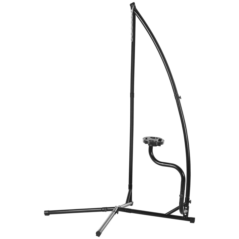 Durable C-Shaped Metal Hammock Chair Stand for Indoor and Outdoor Hanging Chairs