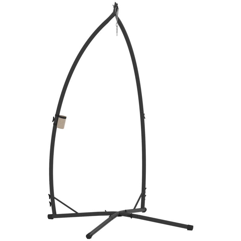 Durable Steel Hammock Chair Stand with X-Shape Base Supports 150kg, Indoor & Outdoor
