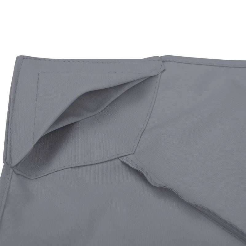Deep grey double tier canopy top cover for gazebo replacement, durable 3m roof
