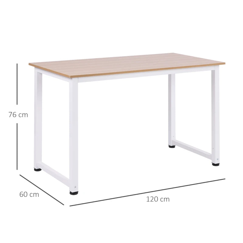 Writing Table with Metal Frame – 120x60cm Home Office Desk