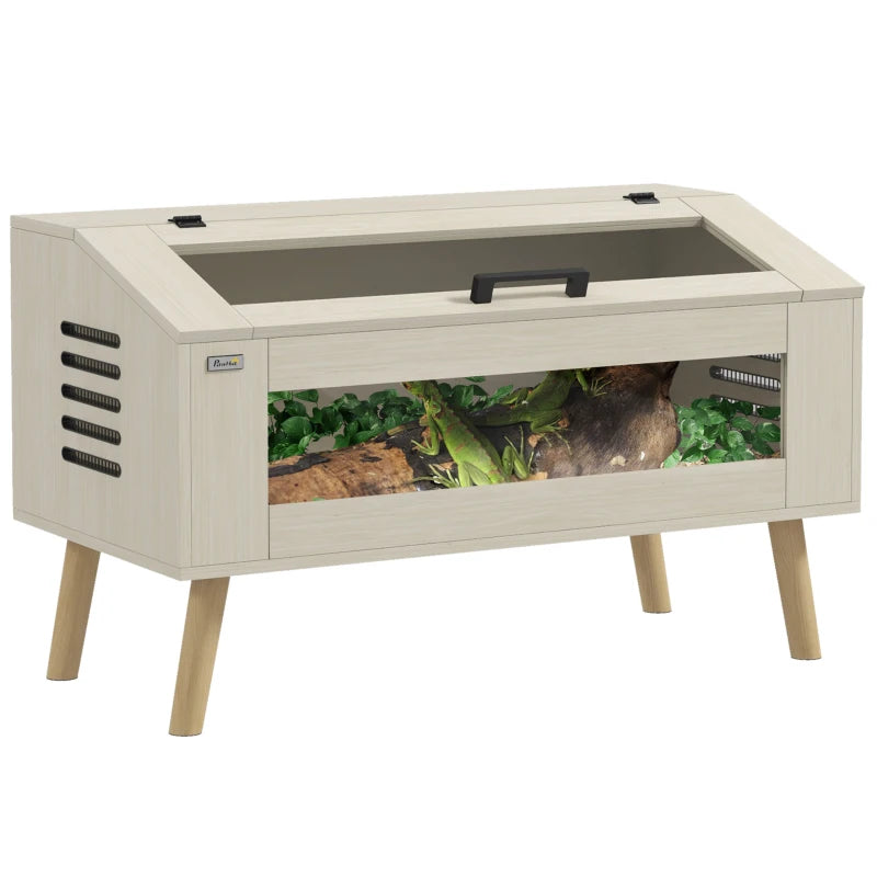 Reptile & Small Pet Vivarium 140L with Glass Windows