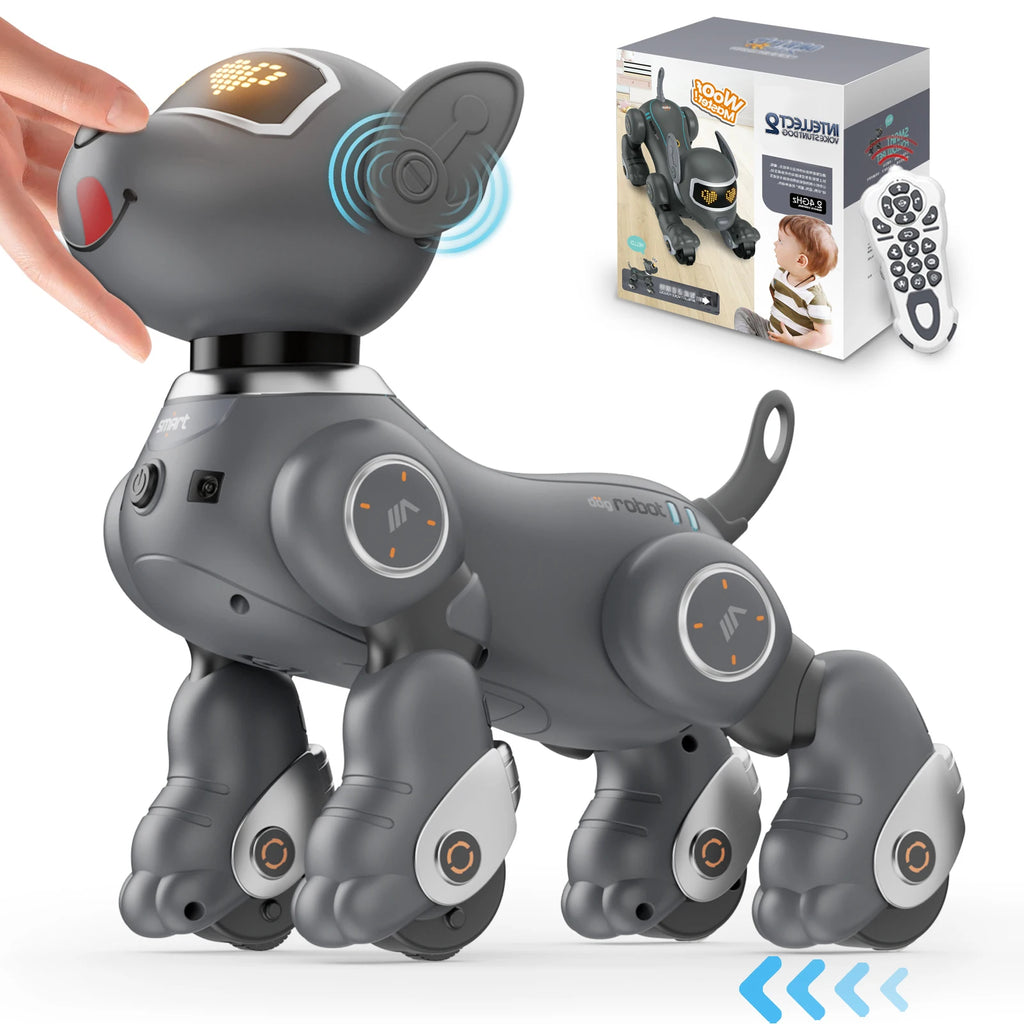 VATOS Robot Dog Toy Voice Remote Control Interactive Touch Sensor Puppy for Kids