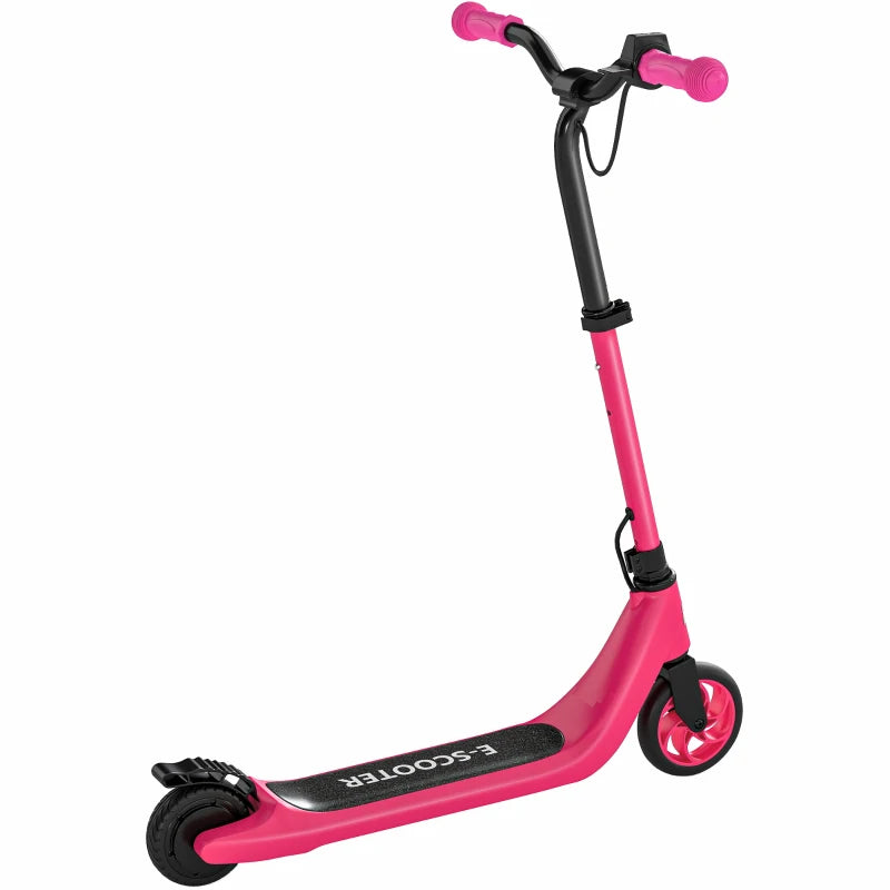 Lightweight Electric Scooter for Kids 6+ – 8 KM/H Speed, Adjustable Height, Pink