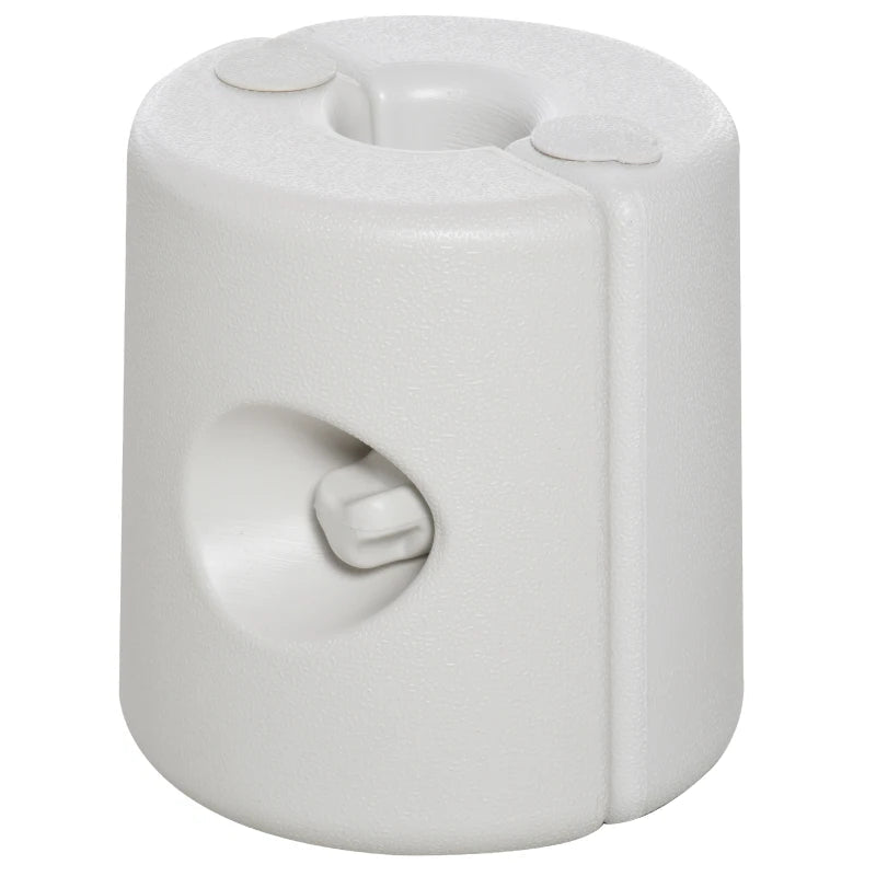 Canopy Tent Weights 4 Pack with Rapid Clip, Fillable with Sand or Water, White, 36 kg