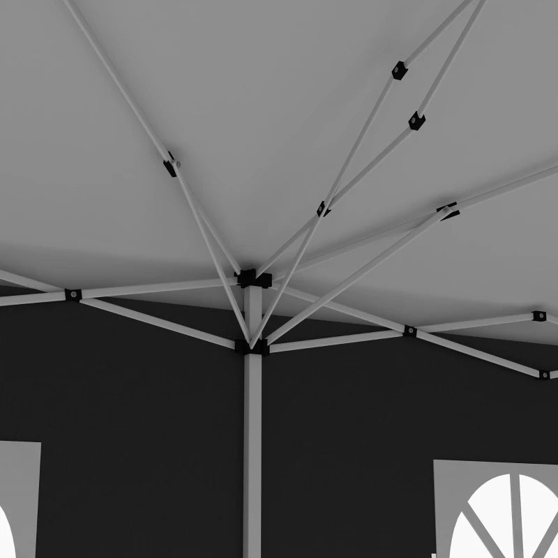 Wedding and Camping Pop-Up Gazebo with Adjustable Height, Sides & Storage Bag 3x6m