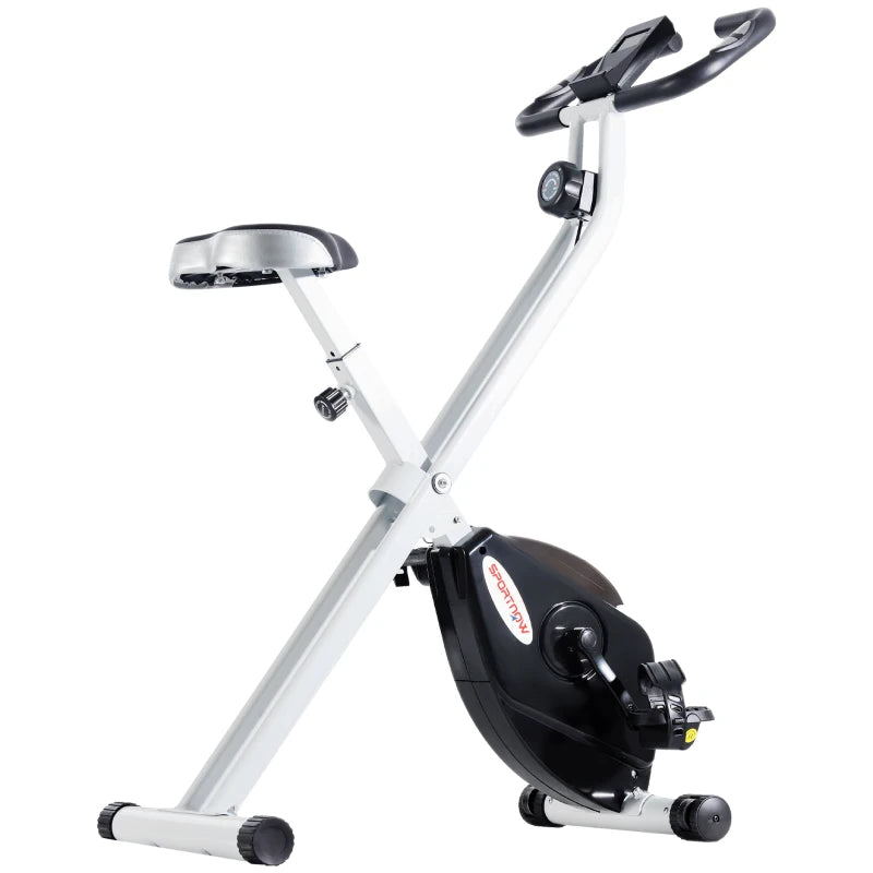 Home Gym Folding Bike – Quiet Magnetic Resistance & Heart Rate Monitor