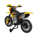 Yellow Electric Motorcycle Ride-On Toy for Kids – Battery Operated, Easy to Use