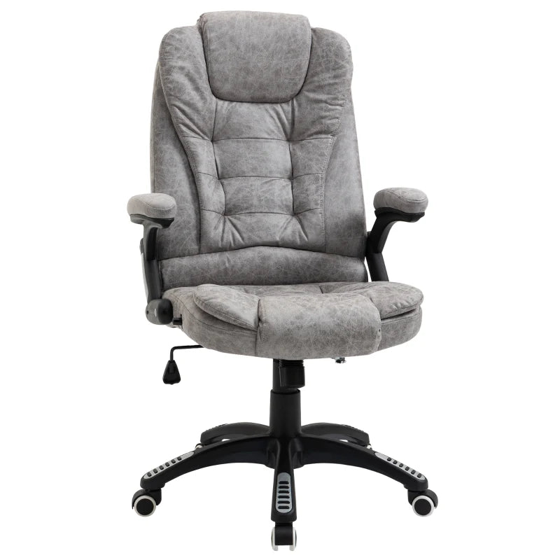 Grey Desk Chair with Recline & Height Adjustment