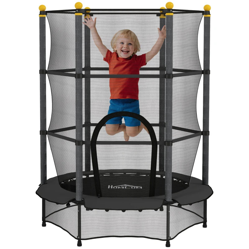 Safe Kids Trampoline 55" with Enclosure for Indoor & Outdoor