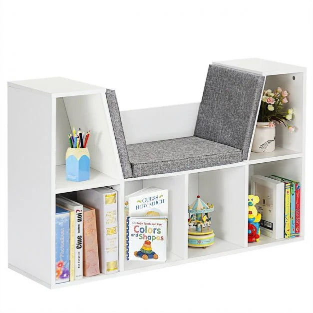 Modern Storage Organizer Cabinet with Comfortable Seat Cushion