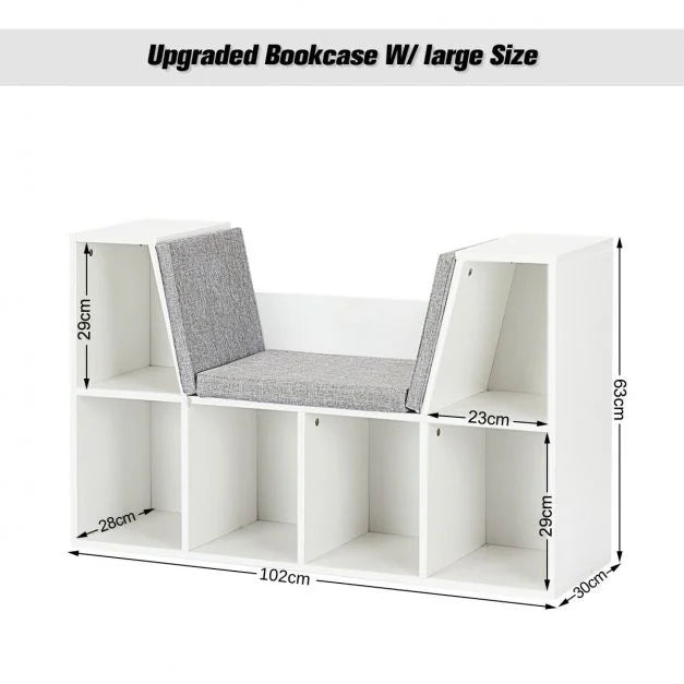 Modern Storage Organizer Cabinet with Comfortable Seat Cushion