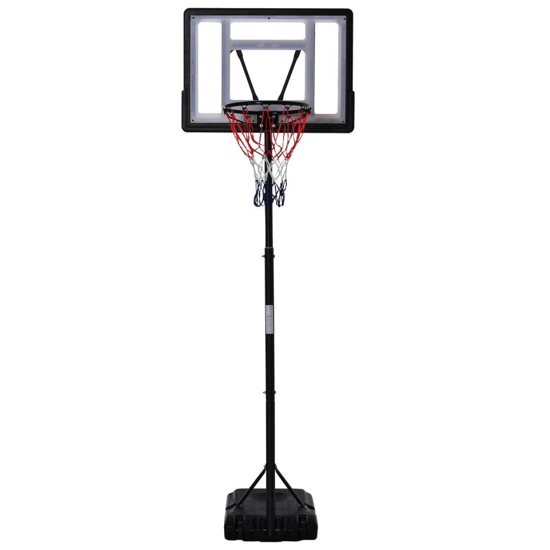 Basketball Hoop System 1.55-2.1m – Portable with Wheeled Base