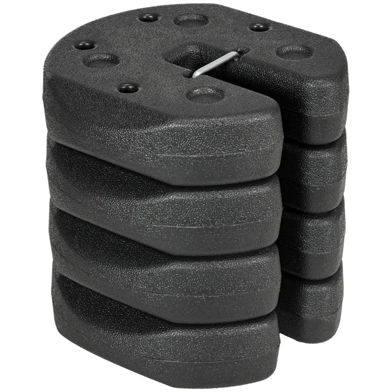 Gazebo Weight Set of 4 with Carry Belt and Reinforced Pins for Secure Setup 12KG