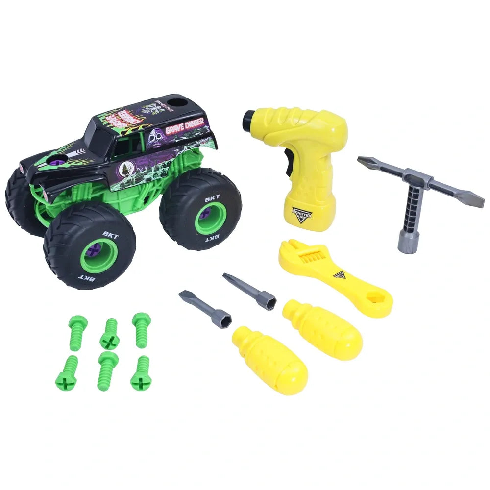 Monster Jam Grave Digger 1:18 Scale Crash & Rebuild Truck