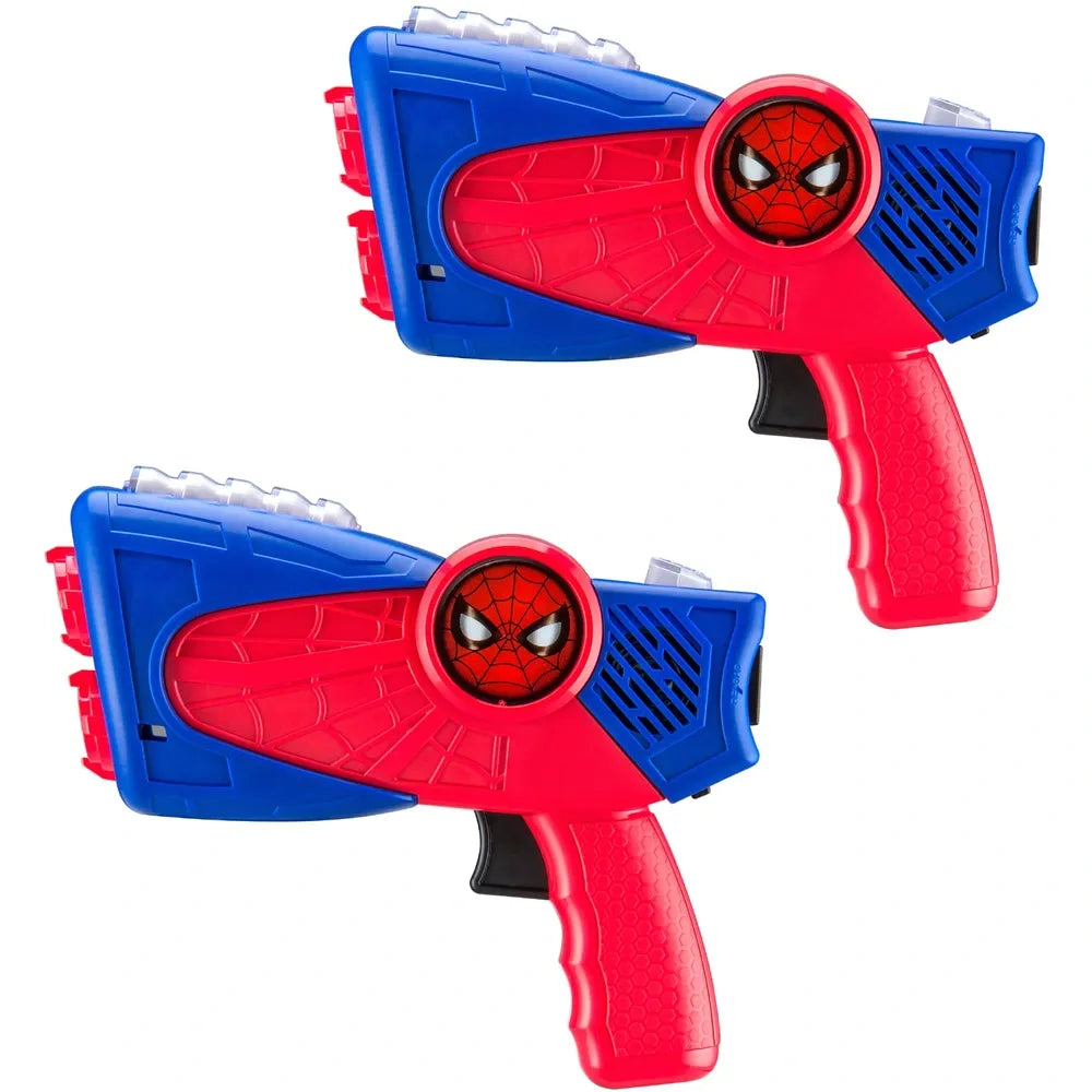 Spider-Man Laser Tag Blasters Set – Marvel Light-Up Shooting Game for Kids