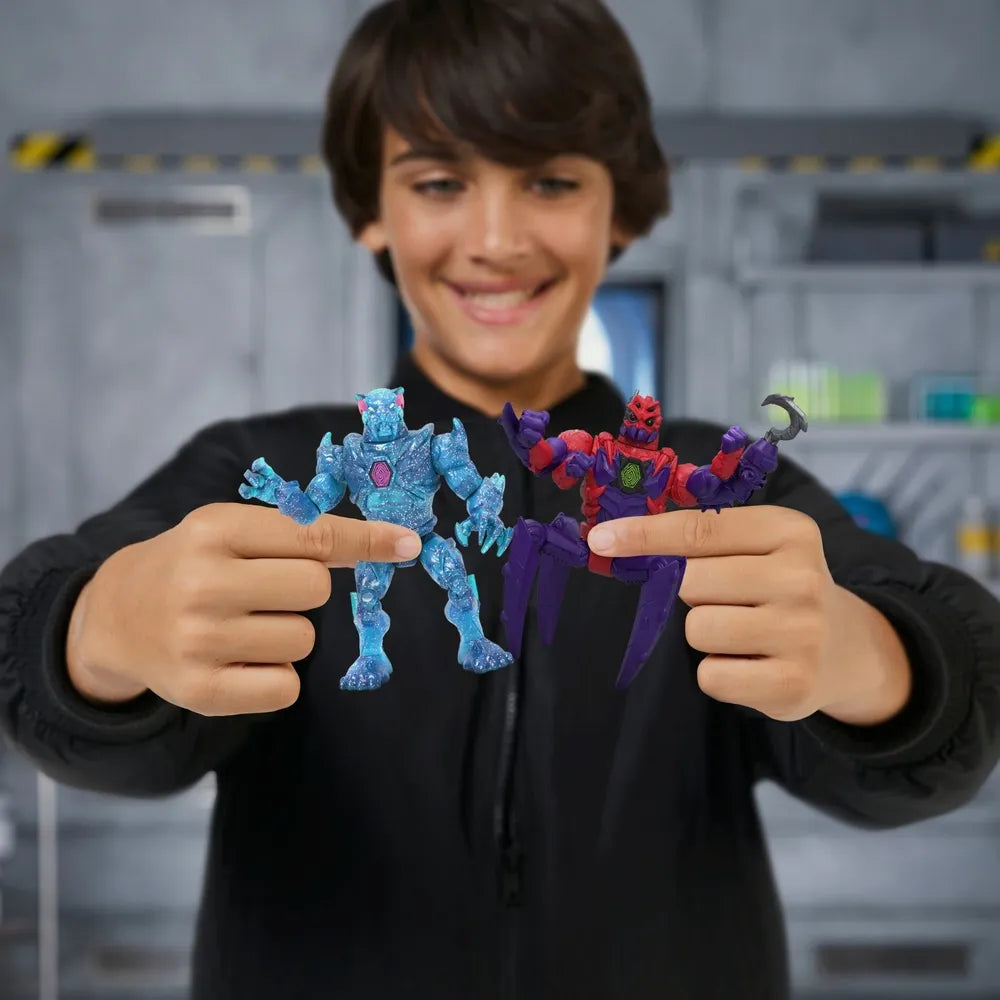 MrBeast Lab Hybrids Hyper Fusion Pack: Plasma Panther & Shadow-Web Figures