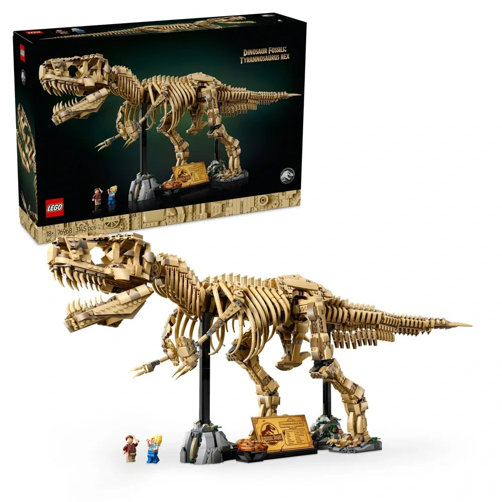 LEGO Jurassic World Dinosaur Fossils: Tyrannosaurus Rex Display Set for Adults